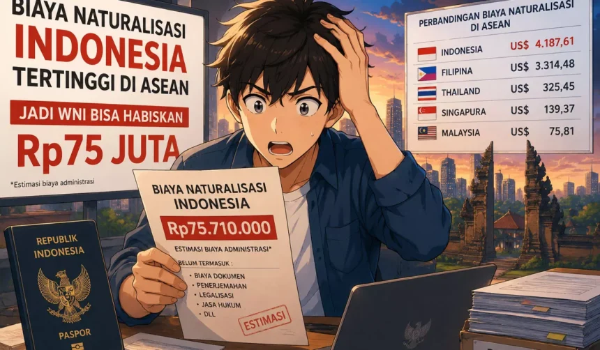 Foto Ilustrasi yang Mengambarkan Biaya Naturalisasi Indonesia