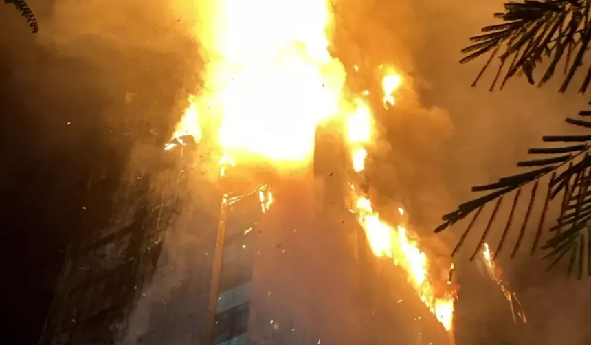 kebakaran Gedung Bapenda DKI ledakan