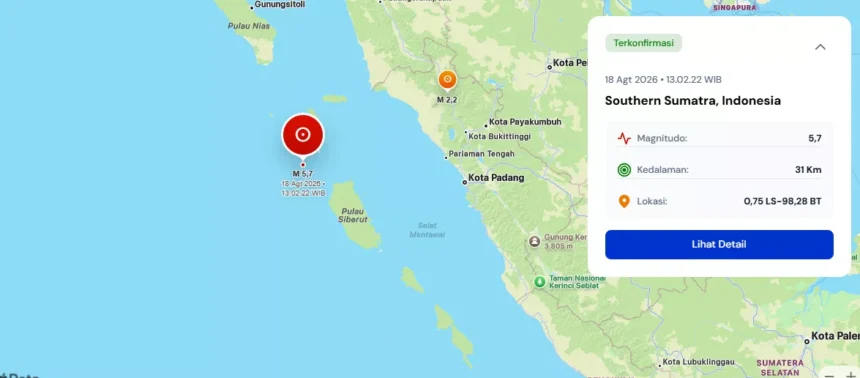 gempa Sumatra Barat Mentawai