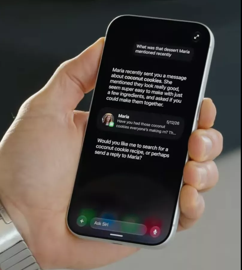 Foto Percobaan Siri AI iOS 27 di Iphone