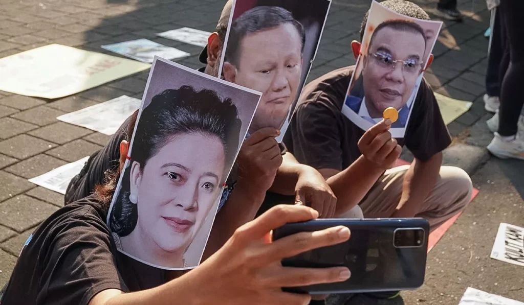 Foto Aksi jurnalis Bali protes londo ireng Prabowo