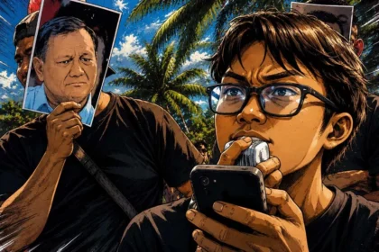 Foto Ilustrasi Aksi Protes Solidaritas Jurnalis Bali Prabowo Londo Ireng