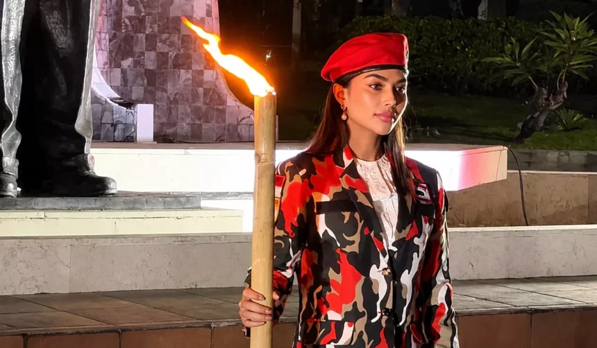 Srikandi LMP Tugu Proklamasi HUT RI