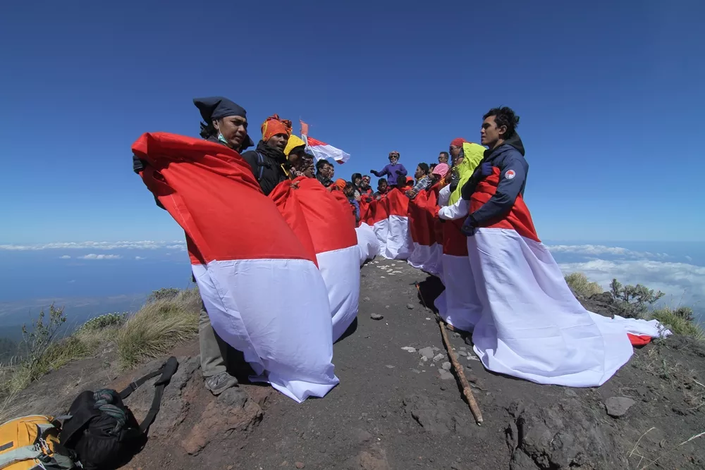 kuota pendakian Rinjani 17 Agustus