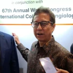 Menteri Kesehatan Budi Gunadi saat Menghadiri 67th Annual World Congress International College of Angiology (ICA) 2026, di The Westin Resort Nusa Dua, Badung, Jumat (31/7/2026).