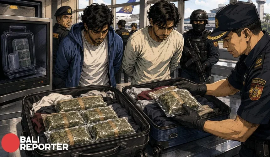 WN India selundupkan ganja Bandara Ngurah Rai